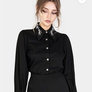 Tempora Embroidered Button Up Shirt